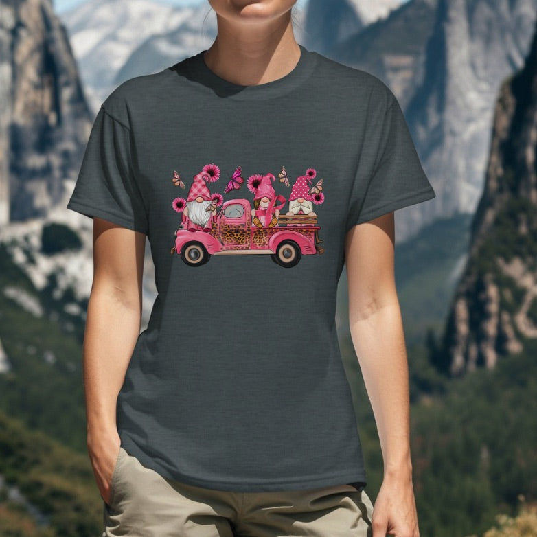 Breast Cancer Awareness Gnomes Truck