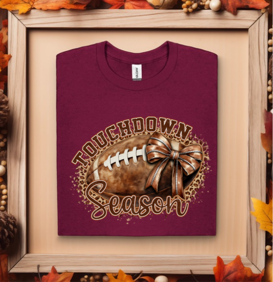 Touchdown Season Footballs and Bows