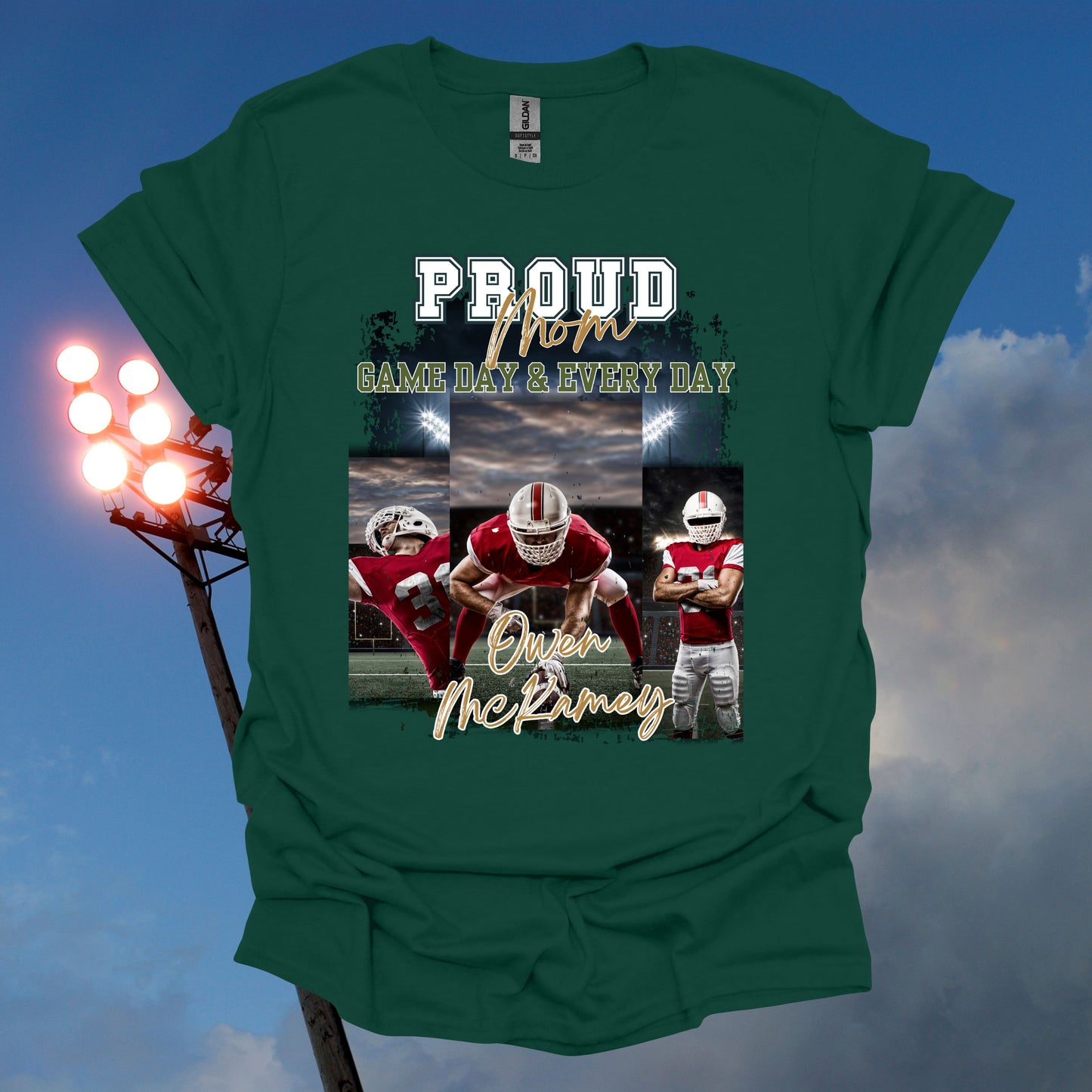 PERSONALIZED Proud Mom Game Day and Every Day football top