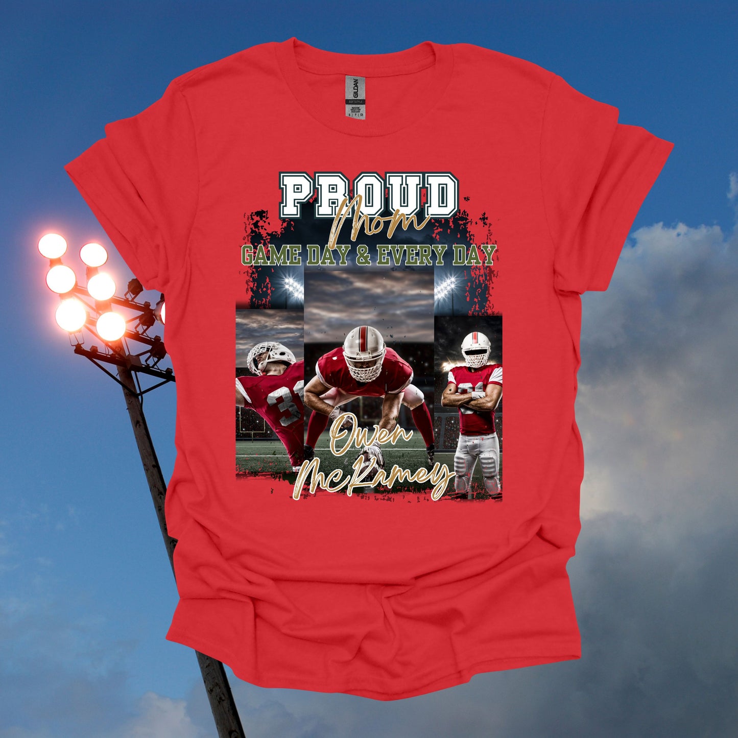 PERSONALIZED Proud Mom Game Day and Every Day football top