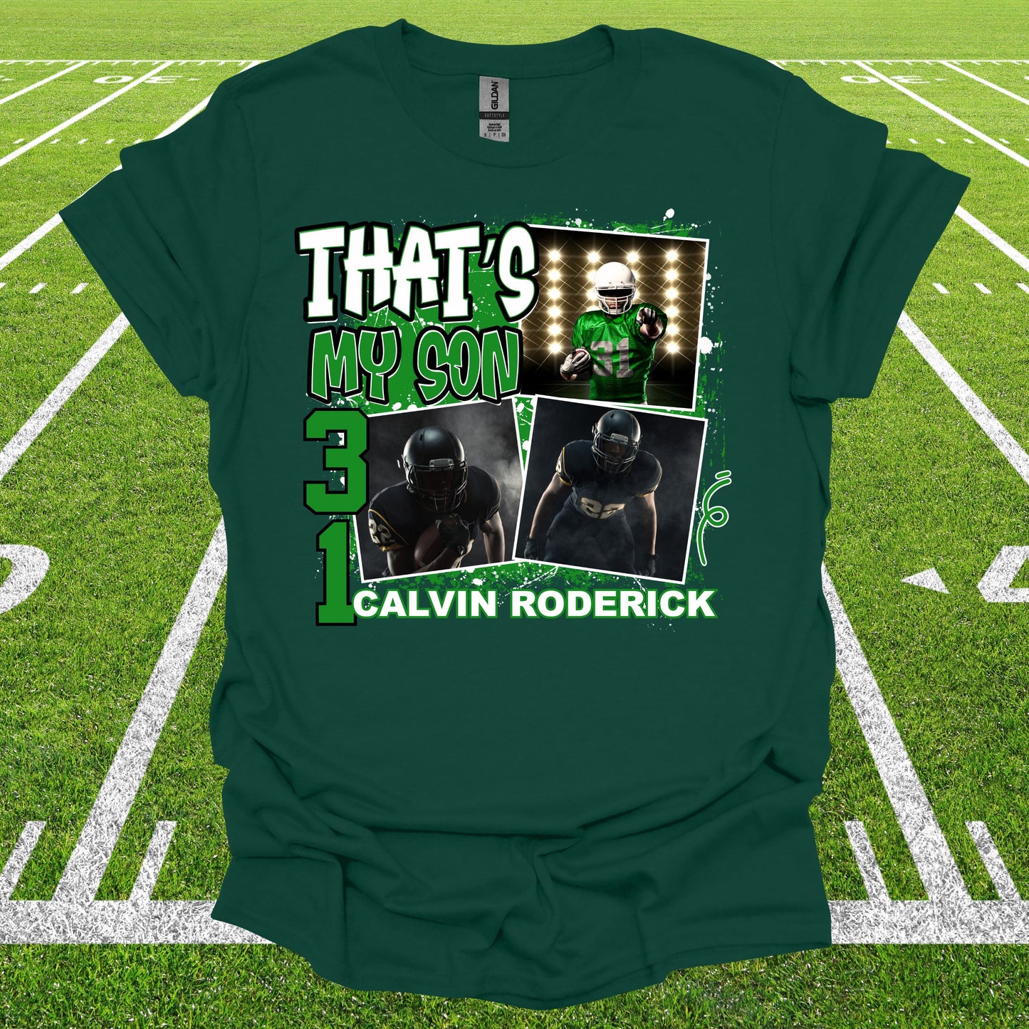 PERSONALIZED Proud Mom Game Day 3 Photo football top