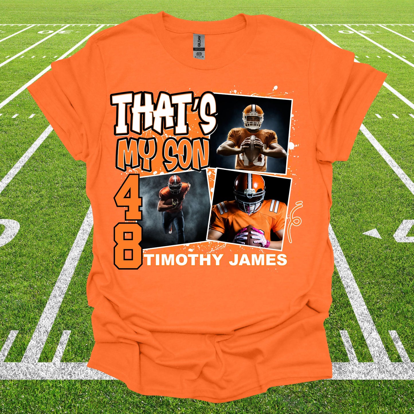 PERSONALIZED Proud Mom Game Day 3 Photo football top