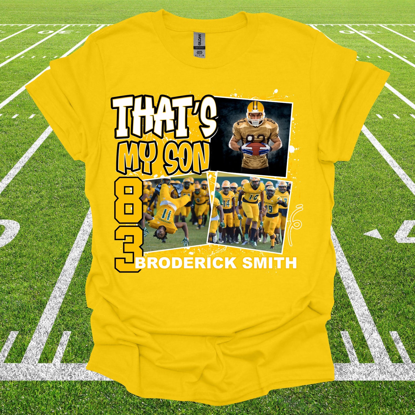 PERSONALIZED Proud Mom Game Day 3 Photo football top
