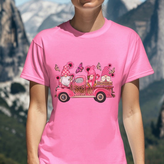 Breast Cancer Awareness Gnomes Truck