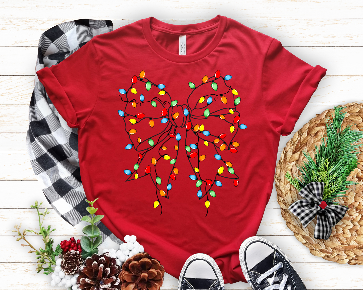 Christmas Lights Bow