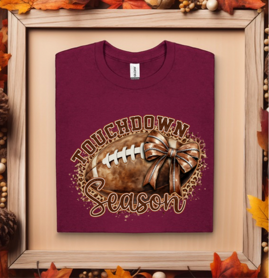 Touchdown Season Footballs and Bows
